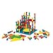 Lauri TALL STACKER PEGS BUILDING SET - 100 Pegs, Pegboard & 17 Tower Mats