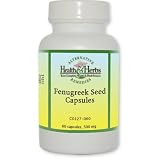 Alternative Health & Herbs Remedies Fenugreek Seed Capsules, 60-Count Bottle (Pack of 2)