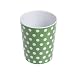 Set of 4 Melamine Polka Dot Beakers/Cups - GREEN