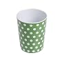 Set of 4 Melamine Polka Dot Beakers/Cups - GREEN