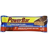 PowerBar Protein Plus 22g, Chocolate Peanut Butter Reduced Sugar, 2.46-Ounce Bars (Pack of 12)