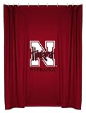 NEBRASKA CORNHUSKERS OFFICIAL TEAM JERSEY SHOWER CURTAIN