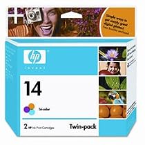 2 Pack of Hewlett Packard Tri-color Ink Cartridge (C9342FN#140)
