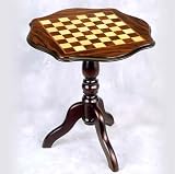 Giglio Italian Wooden Shaped Chess Table 1.9 Square in Matte
