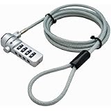 Sendt Silver Notebook / Laptop Combination Lock Security Cable
