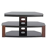 Jaguar 3 in 1 TV Stand - Cherry and Glossy Black