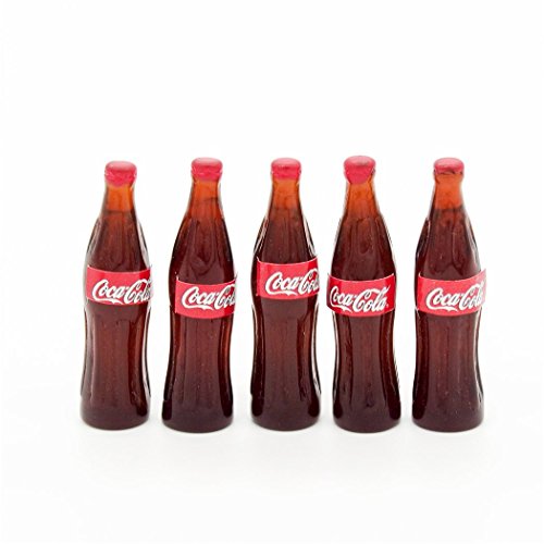 Odoria-112-Miniature-Food-5PCS-Cola-Coke-Bottles-Soda-Soft-Drinks-Beverage-Dollhouse-Kitchen-Accessories