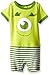 Disney Baby Boys' Monsters Knit Romper with 3d Horns, Green, 6-9 Months