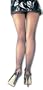 Cute Sheer Pantyhose With Rhine Stones Backseam
