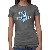 NCAA Seton Hall Pirates Ladies Distressed Secondary Junior's Tri-Blend T-Shirt - Ash