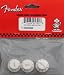 Fender Strat Knobs One Volume, Two Tone,  White