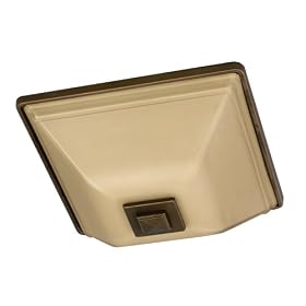 American Fluorescent GGF218RBSCT Two-Light GU24 18-Watt 14-Inch, Glasgow Flush Mount Light... by American Fluorescent