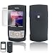 RUBBER FEEL Texture Case Cover for Brand Samsung M520 M-520 Protective Cell Phone Hard SNAP-ON With Optional Lens