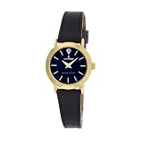 Le Chateau Women's 1150L_BLK Genuine Leather Band and Diamond Watch