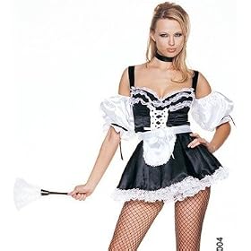 Plus Size French Maid Dress Sexy Adult Halloween Costume Skimpy Naughty Lingerie Hot Maid Outfit