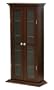 Winsome Wood CD/DVD Cabinet with Glass Doors, Antique Walnut