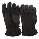 Mens Thermal Padded Gloves with Palm Grip and Adjustable Strap