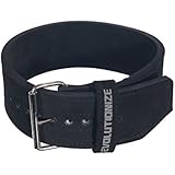 Powerlifting Belt / Weightlifting Belt - 4 Inches Wide, 13MM - No Taper for Maximum Support & Protection - Best for Deadlift, Squat - For Women & Men