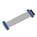 PCI-E 4X Riser Card Extender Flex Ribbon Adapter Converter PCI Express X4 Slot Extension Cable For 1U/2U