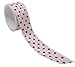 The Gift Wrap Company Sophisticated Spots 1.5-Inch Wired Edge Ribbon, White and Red (18984-14)