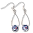 New York Rangers French Loop Earrings
