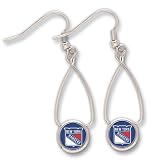 New York Rangers French Loop Earrings