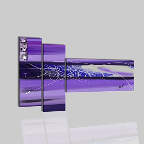 Quadri Moderni Astratti Olio Su Tela Dipinti A Mano Viola Ancilla Hythjyt Fgh
