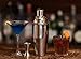 Premium Quality Professional 3-Piece 24oz / 180 Recipes / Stainless Steel Martini and Cocktail Shaker SET / Built in Strainer & Jigger / at Home Bar Ware Set / Bartender Tool / Liquor Mixer