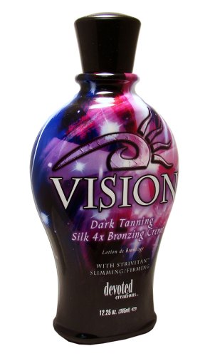 Devoted Creations Vision Dark Indoor Tanning Salon Lotion Bronzer Slimming / Firming for men and women 12.25 oz 365mL e