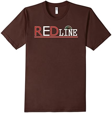 Men's Red Line" The Need For Speed T-Shirt by Atomic Bond Large Brown