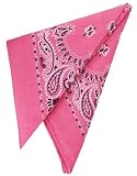 New Pink Cowboy Cowgirl Costume 19" Bandana Head Scarf