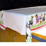 Creative Converting 54 x 108 Inch Plastic Caribbean Parrot Party Table Cover - Case of 12