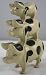 Full Bodied Iron Stack of Pigs Door Stop ~ Pig Doorstop