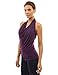 PattyBoutik Women's Halter Drape Cowl Neck Top