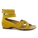 Miz Mooz Alex Ankle-Wrap Yellow Women Sandals Size 38 EU