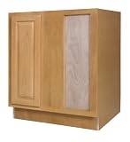All Wood Cabinetry BBCU39R-VHS 30-Inch Wide by 34 1/2 -Inch High, Factory Assembled - Ready to Install All Wood Kitchen Right Blind, Vermont Honey Spice Maple
