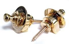 Guitar Strap Locks: Gold Strap Lock system for Guitar and Bass