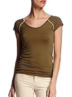 Morgan Camiseta Manga Corta (Caqui)