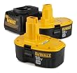 DeWALT DC9096 2 Pack DC9096 18 Volt XRP Batteries + 18 VOlt 1 Hour Charger DW9116