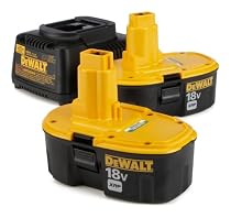 DeWALT DC9096 2 Pack DC9096 18 Volt XRP Batteries + 18 VOlt 1 Hour Charger DW9116