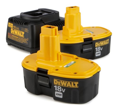 (2) Dewalt Dc9096 XRP Battery Batteries Pack + Charger
