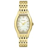 Timex Women's T2M591 Diamond Accented Gold-Tone Stainless Steel Bracelet Watch