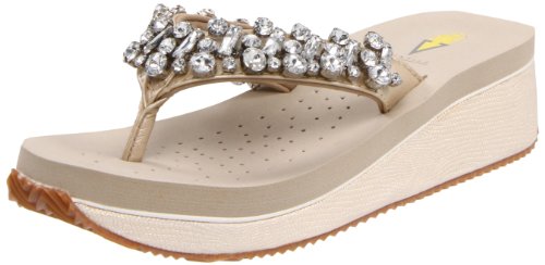 Volatile Women's Stillwater Thong Sandal,Champagne,9 B US
