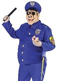 Fun World Funny Pig Police Officer Cop Halloween Party Costume