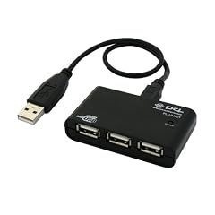 PLANEX USB2.0/1.1 4ポート USBハブ バスパワー(USBケーブルA to miniB 30cm) PL-UH401
