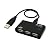 PLANEX USB2.0/1.1 4ポート USBハブ バスパワー(USBケーブルA to miniB 30cm) PL-UH401