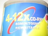 CD-RW 12x, 80 minutes in 50 pack cakebox