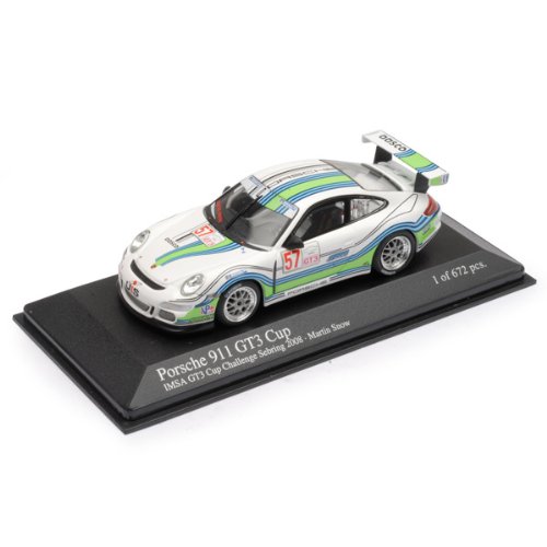 ミニチャンプス 1/43 ポルシェ 911 GT3 カップ No.57/2008 IMSA GT3 チャレンジ