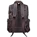 S-ZONE Vintage Crazy Horse Genuine Leather Backpack Multi Pockets Travel Sports bag
