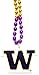 NCAA Washington Huskies Team Logo Mardi Gras Style Beads
